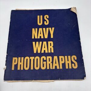 Vintage US NAVY  WAR PHOTOGRAPHS BOOK WWII Pearl Harbor to TOKYO
